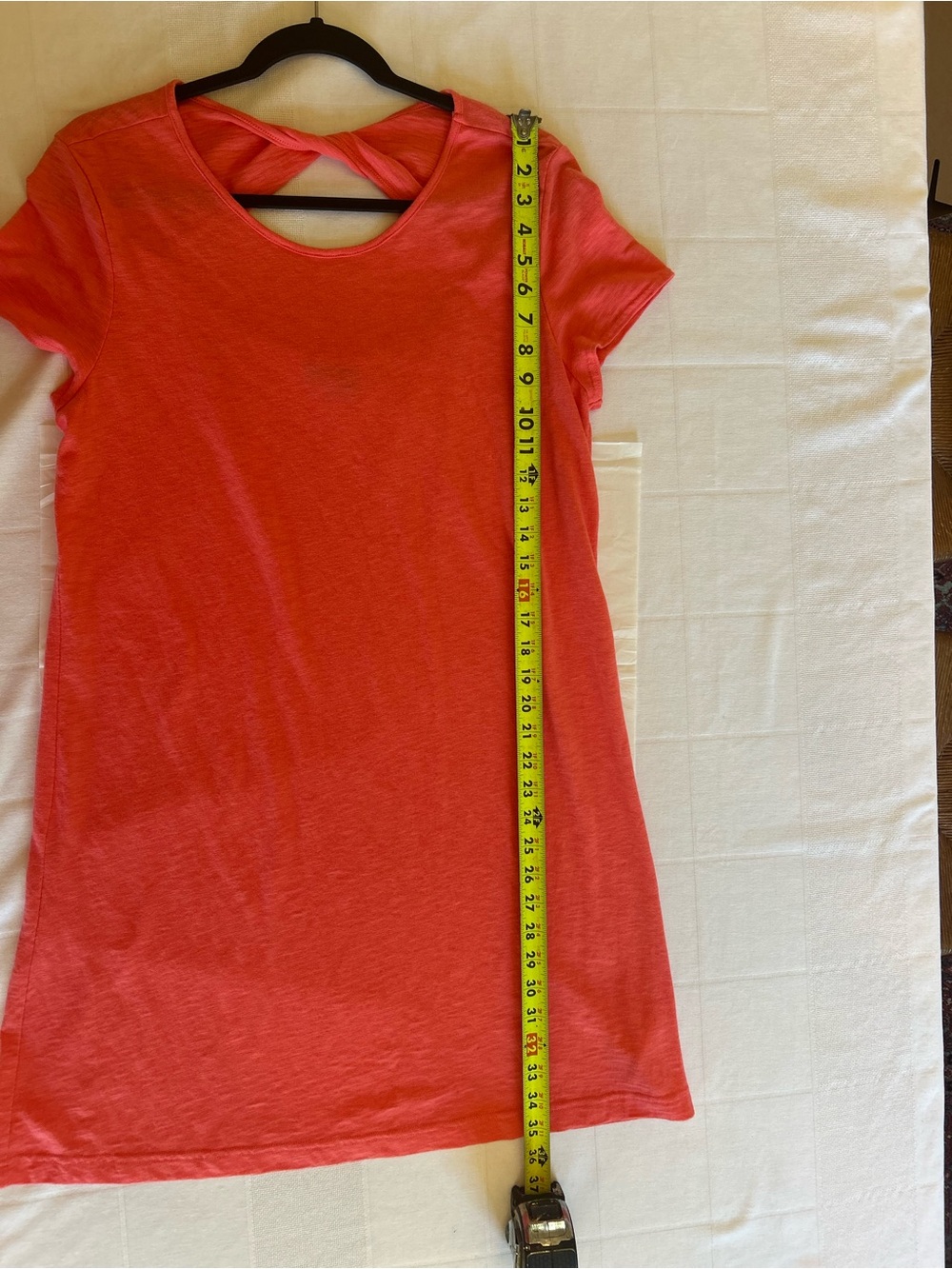 GAP Coral Twist Back T-Shirt Dress size Medium - Picture 5 of 6